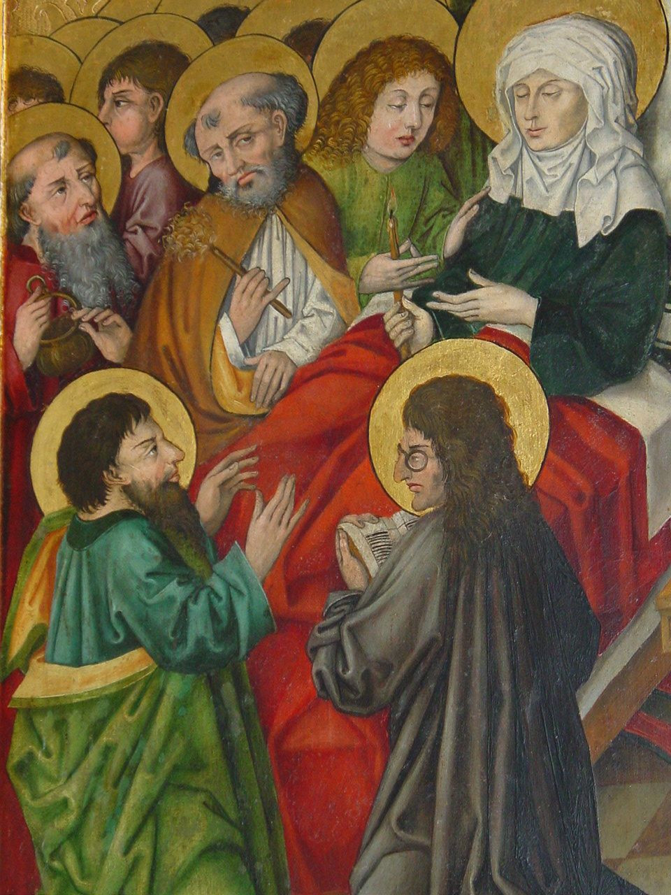 Apostel mit Brille, Marienaltar der Stiftskirche Feuchtwangen, um 1490